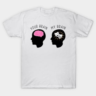 Brain Full Of Broadway Lyrics T-Shirt